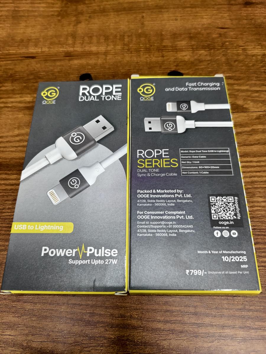 27 W USB to Lightning Cable 